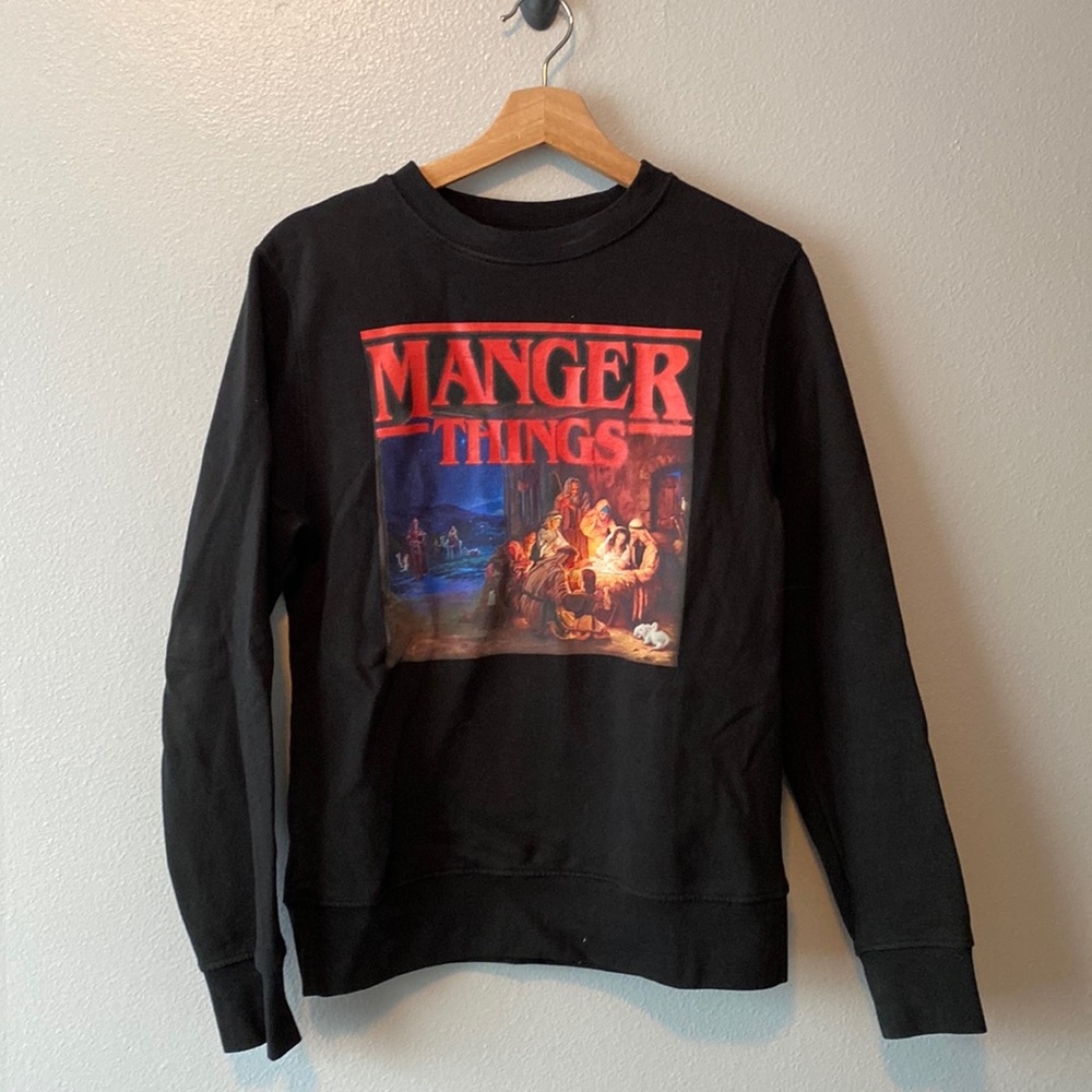 NWOT Stranger Things Funny Christmas Sweater Sweatshirt